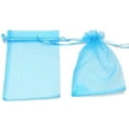 thumbnail image 3 of ORUYROP 100pcs Drawstring Organza Jewelry Candy Pouch Party Wedding Favor Gift Bags (7x9, Lake Blue), 3 of 7