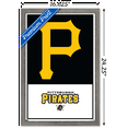 thumbnail image 3 of MLB Pittsburgh Pirates - Logo 22 Wall Poster, 14.725" x 22.375" Framed, 3 of 5