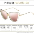 thumbnail image 4 of Lentes de sol Joopin Becky Cateye espejo rosa y azul para mujer, 4 of 6