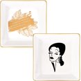 thumbnail image 1 of SANFERGE 2 Pieces Ceramic Jewelry Dish, 1 of 8