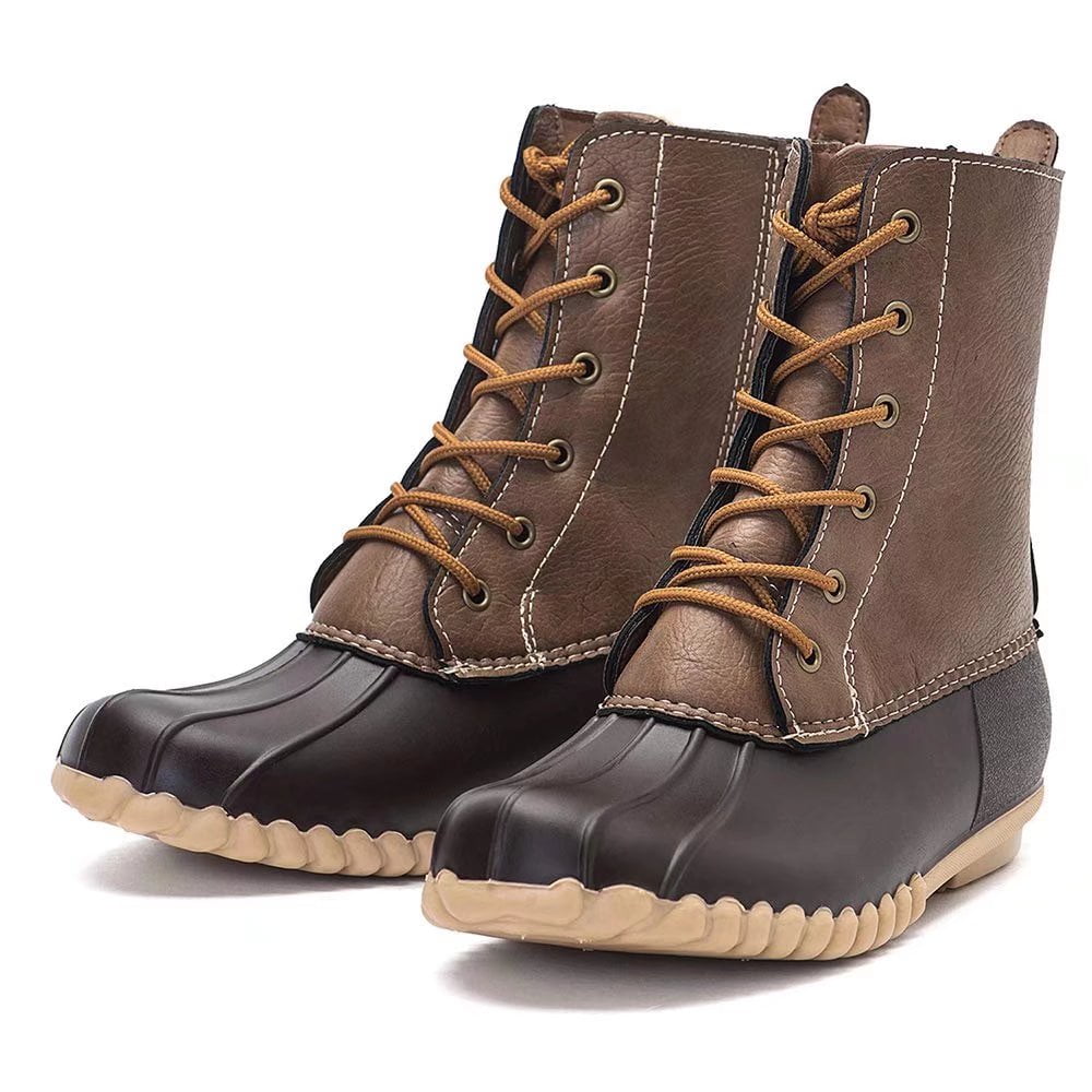 duck boots slip on womens