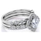 thumbnail image 3 of JeenMata Juego de Trío de Anillos de Boda Exclusivos de Moissanita Real de 1,75 Quilates con Anillo de Compromiso y 2 Alianzas de Boda en Oro de 18 K sobre Plata, 3 of 6