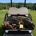 thumbnail image 2 of Xixirimido Golf Cart Seat Cover Quilted Golf Cart Seat Towel Blanket with 4 Pockets Fit for 2 Person Seats Carts Portable Travel Friendly Easy Carrying, Marble Black, 2 of 8