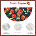 thumbnail image 3 of Fotbe Tomatoes Pattern Christmas Tree Skirt, Tree Skirts Plush Christmas Decorations, Christmas Tree Skirts Xmas Decorations Holiday Party Decor-30", 3 of 6