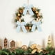 thumbnail image 4 of Adornos navideños, adornos navideños, regalos navideños. Lazo de tela navideño de terciopelo con borde de encaje. Lazo para árbol de Navidad. Pajarita de fibra de poliéster., 4 of 6