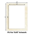 thumbnail image 2 of Earthen Off White Picture Frame Mat for 8.5x11 Frames - Fits 7x10 Photos - 10 Mats, 2 of 7