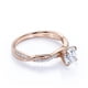 thumbnail image 3 of JeenMata Anillo de Compromiso de Moissanita de Corte Redondo Infinito de 1 Quilate en Oro Rosa de 18 K sobre Plata, 3 of 6