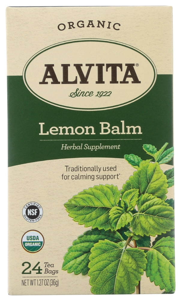 Alvita Organic Lemon Balm Herbal Supplement, 24 Bag