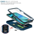 thumbnail image 2 of TECH CIRCLE iPhone 14 Pro Max Case, Slim Heavy Duty Rugged Hybird Shockproof Anti-Slip Magnetic Ring Stand Slide Len Protective Card Slot Case for iPhone 14 Pro Max 6.7 inch 2022,Blue+Blue, 2 of 11