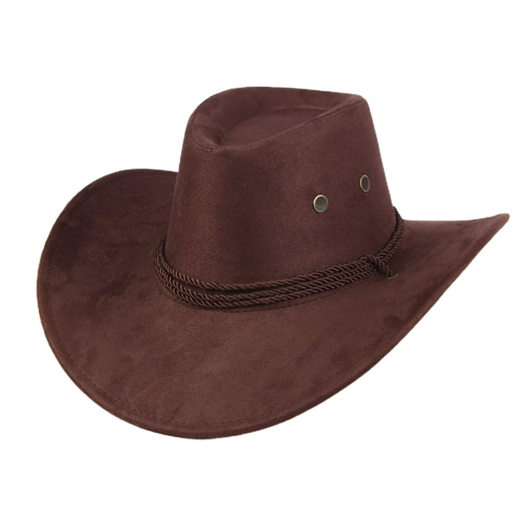 Brown SUEDE HAT Floppy hat Suede Type Leather Casual Hat Outdoors