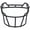 BLACK, variant on Schutt Youth V-EGOP-YF Facemask (Purple)