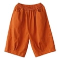 thumbnail image 5 of MDUKONU Women's Stylish Linen Shorts Durable Blend Relaxed Fit with Drawstring Closure Red XXL, 5 of 5