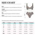 thumbnail image 4 of Kdxio Dachshund Dog Heart Print Women's 2 Piece High Waisted Wrap Spaghetti Strap Summer Swimsuit Bikini Set-Large, 4 of 7