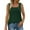Green, variant on Timegard Tank Top for Women Square Neck Sleeveless Tee Comfy Loose Casual Camisole Top Blouse Summer