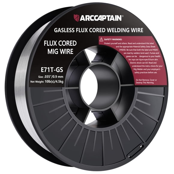 Alambre de soldadura Flux Core ARCCAPTAIN E71T-GS 0,8 mm 4,5 kg