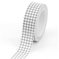 thumbnail image 2 of Juego de 10 rollos de cintas de cuadrícula blancas y negras surtidas de ancho, cintas adhesivas para enmascarar, cinta de papel decorativa adhesiva para manualidades, planificadores de álbumes de recortes (5 rollos blancos y 5 rollos negros) Vhermosa ZJWJ154, 2 of 6