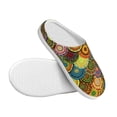 thumbnail image 3 of Goofa Colorful Circle Print Womens Mens Cotton Lightweight House Slippers , Washable Home Slippers,Indoor Comfy Bedroom Cozy Slippers-42/43, 3 of 7