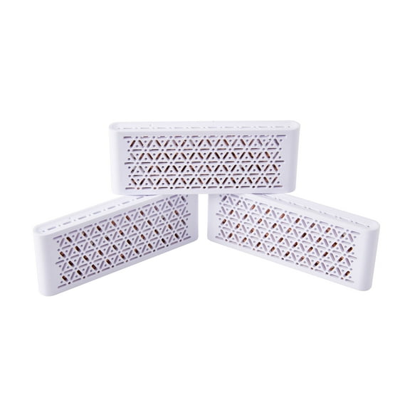 Unscented Refrigerator Deodorizer, Lasts 10 Years, Superior to Baking Soda & Charcoal, Odor Eliminator for Fridge, Room, Office, Car | 3 pcs