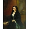 thumbnail image 3 of Joaquim Espalter 15x18 Black Modern Framed Museum Art Print Titled - Portrait of Mrs. Espalter (1852), 3 of 5
