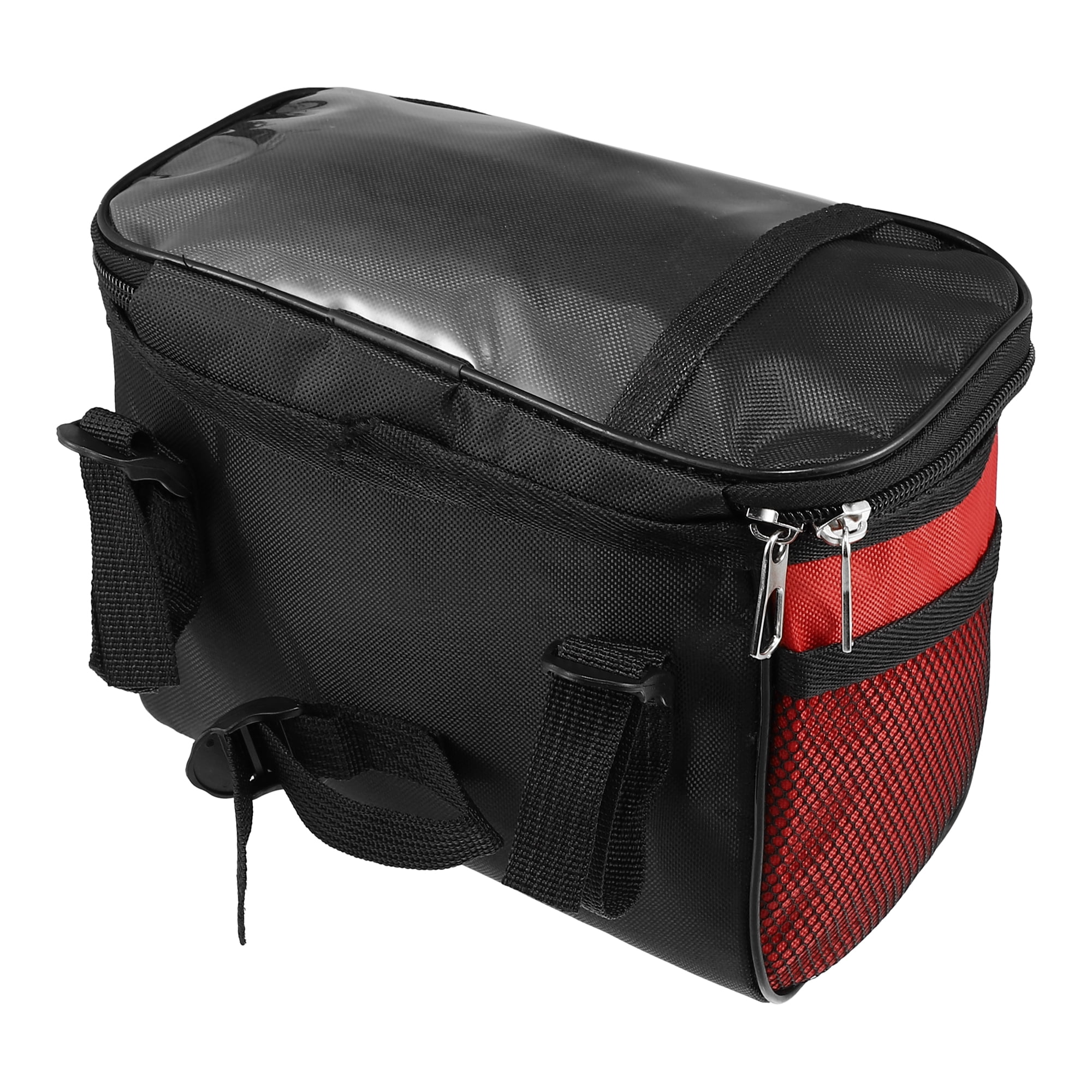 Unique Bargains 5L Capacity Bike Handlebar Bag with 7 Inch Touch Screen Holder Red