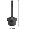 thumbnail image 5 of Genuine Joe, GJO58891, 4.25 Gal Fire-safe Smoking Receptacle, 1 Each, Black, 5 of 9