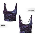 thumbnail image 5 of Picia Lilac Sports Bra for Women,Padded Strappy Sports Bras Medium Support Yoga Bra with Removable Cups,Running Yoga Bra-, 5 of 9