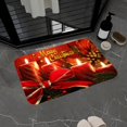 thumbnail image 3 of Alfombra antideslizante Lavable Padre de Santa Claus alces Rectangular Red Flannel Absorbente para el año Decoración de Interior de perfecl  Alfombra manta, 3 of 8