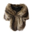 thumbnail image 7 of FNNMNNR Women Faux Fox Fur Shawl Stole Wrap Shrug Scarf, 7 of 7