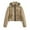 Gold, variant on Wancir Women's 2024 Winter Long Sleeve Zip Puffer Jacket Pockets Baggy Short Down Coats