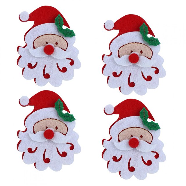 Accesorios navideños, 20 unidades/bolsa, adorno navideño, apliques navideños, adorno navideño de calidad superior