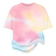 thumbnail image 4 of Girls 2 Piece Outfits Short Sleeve Tops & Flared Pants Kids Teen Trendy Summer Clothing Set, Size 7-14 Years Floral Print Girls Two Piece Outfits Summer, 4 of 8