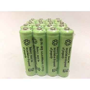 20 pcs Rechargeable NiMh AAA 600mAh Ni-Mh Batteries for Solar-Powered Light D20