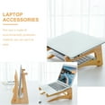 thumbnail image 2 of Countertop Laptop Stand Notebook Computer Holder Office Laptop Wooden Riser, 2 of 8