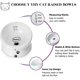 thumbnail image 3 of Elevated Cat Food Bowl, Raised Pet Food And Water Bowl, Cat And Small Dog Bowl, Tilted Ceramic Cat Water Bowl No Spill,15oz, 3 of 4
