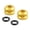 Gold, variant on CEORPER 1pair Universals Tire Valves Stem Caps Reliability Air Seal Inner Valves Nut