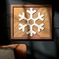 thumbnail image 3 of 16.5"H Sullivans Snowflake Wood Wall Decor, Multicolored, 3 of 3
