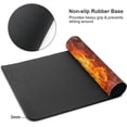 thumbnail image 5 of Desk Mat,Basketball Fire and Water Gaming Mouse Pad,XXL Extended Mouse Pad Mat for Office,Computer,Keyboard with Non-Slip Base Stitched Eges Mousepad 35.4''''×15.7'''', 5 of 6