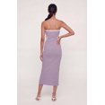 thumbnail image 3 of Women's Contrast Trim Cutout Side Tube Midi Dress, 3 of 3