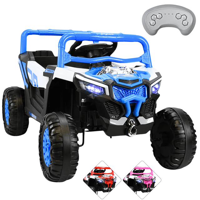 Montable Electrico para Niños Mini 4x4 Bluetooth Luz Sonido Batería 12v - Azul