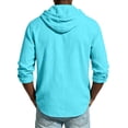 thumbnail image 4 of GrmtClth Shirts for Men Casual Button Shirts Summer Cotton Linen Hoodie Beach Long Sleeve Shirts Top with Hood for All Season S, 4 of 6