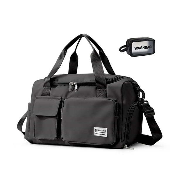 Bolsa de gimnasio BEULPTN, impermeable, negra, de viaje para mujer