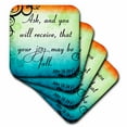 Bible verse john 16 24 gradient vibrant swirl bible christian