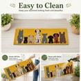 thumbnail image 4 of Abbott Collection 35-PFW-AN-2219 Row of Dogs Balcony Doormat, 10x30 inches L, Yellow, 4 of 8