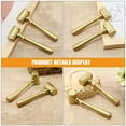 thumbnail image 3 of Miangastore Marteau Bois Doré 3 Pcs Manche Rond Tête Carrée, 3 of 9