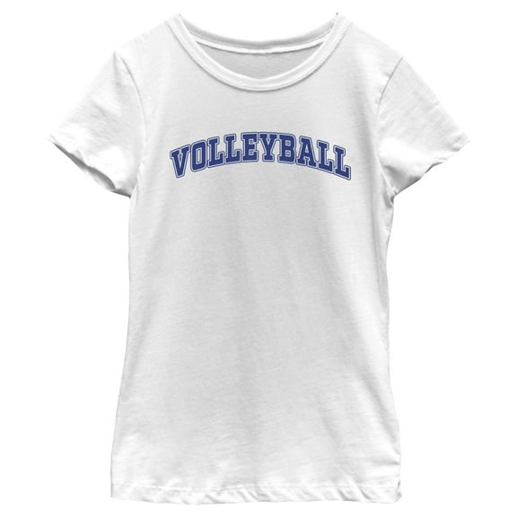 Girl's Lost Gods Volleyball Collegiate Blue Graphic T-Shirt