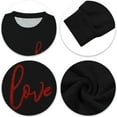 thumbnail image 7 of Bjutir Valentines Day Women Tops Sweatshirt Printed Round Neck Long Sleeve Casual Pullover Hoodie, 7 of 7