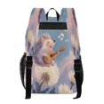 thumbnail image 3 of PVC Transparent Backpacks Clear Backpack for Travel and Outings Hedgehog Playing The Violin, 3 of 7