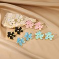 thumbnail image 3 of NICKSUN Vintage Flower Earrings for Women Colorful Drip Oil Flower Stud Earrings Enamel Lightweight Earring Trendy Irregular Statement Floral Earrings Fashion Jewelry, 3 of 8