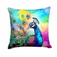 thumbnail image 2 of Hippie Animal Peacock Throw Pillow 14 in x 14 in, 2 of 2