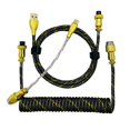 thumbnail image 4 of Cable en espiral enrollado Sunnimix Accesorios de desmontables Cable tipo C a Negro 3 piezas, 4 of 6